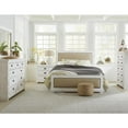 thumbnail image 3 of Progressive Furniture Willow Pine Distressed White Upholstered Bed, 3 of 3