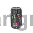 thumbnail image 5 of For Imice T300 4 Keys 1600dpi Rgb Luminous Mouse Bluetooth Dual Mode Charging Wireless Silent Mouse, 5 of 5