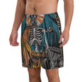 thumbnail image 2 of Fotbe Coffee-Drinking Skull Trajes de Baño Estampados para Hombre, Shorts de Verano de Secado Rápido, Ropa de Playa, Bañadores-Large, 2 of 5