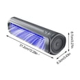 thumbnail image 3 of Bladeless Wall-Mounted Cross-Flow Fan, 3-Speed Portable Personal Fan for Kitchen Bedroom, Quiet AC-Style Air Circulation, Punch-Free Easy Installation, Electric, 3 of 8