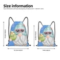 thumbnail image 4 of Kdxio Summer Gnome,Cute Gnome Print Drawstring Backpack Bag,Waterproof Draw String Back Sack, Gym Drawstring Bags Swim Bag For Unisex, 4 of 9