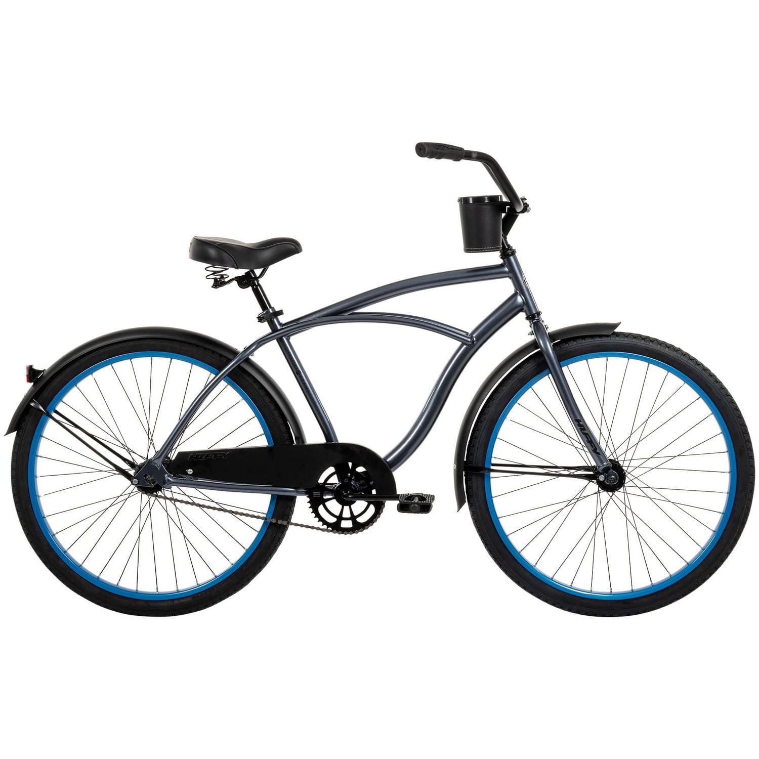 Huffy Men's Good Vibrations 26 in Cruiser Bike, Shiny Grey