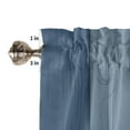 thumbnail image 6 of Retro Blue Brown Gradient Wood Grain Curtain Home Decoration Living Room Short Curtains Window Treatments For Kitchen Bedroom, 6 of 6