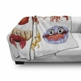 thumbnail image 3 of Crabs Soft Flannel Fleece Throw Blanket, Illustration of Sea Animals Like Crab Hermit Crab Lobster Shells Shrimp Print, Cozy Plush for Indoor and Outdoor Use, 50" x 60", Orange Yellow, by Ambesonne, 3 of 6