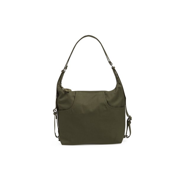 Vera Bradley Women's Recycled Cotton Convertible Backpack Shoulder Bag Climbing Ivy Green
