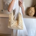 thumbnail image 2 of Bolso Hombro para Mujer Con Cordón Malla Tejido Mano Color Sólido, 2 of 9