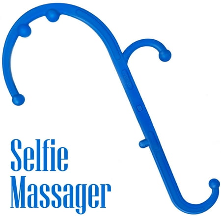 LiBa Back and Neck Massager for Trigger Point Fibromyalgia Pain Relief - Self Massage Hook Cane (Best Self Back Massager)
