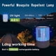 thumbnail image 2 of Lámpara asesina de mosquitos, repelente de insectos mosca Zapper, asesino eléctrico de insectos con luz UV, trampas de control de plagas recargables para interiores y exteriores, blanco Feliz Sencillez, 2 of 5