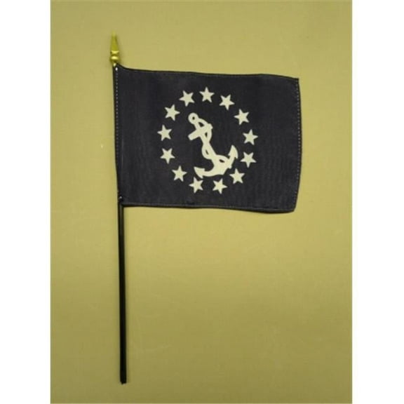 Annin Flagmakers 325090 Eb Commodore Mounted 4 x 6 in. 12 Pack