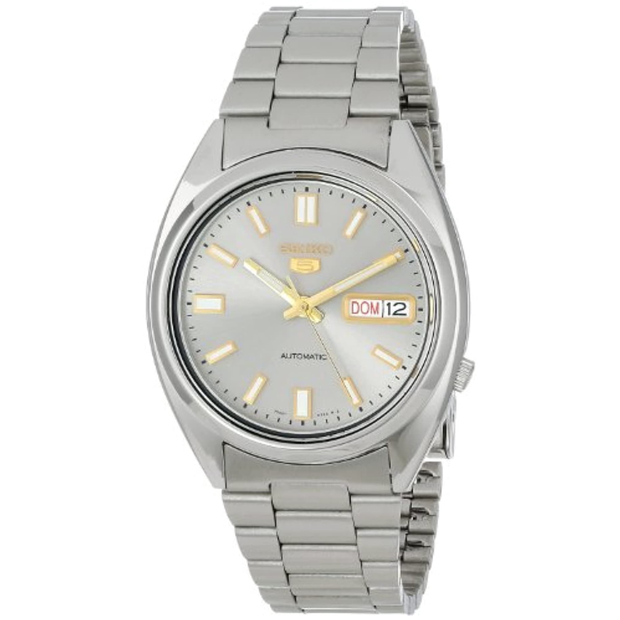 Seiko Men's 5 SNXS75 Automatic Grey Dial Stainless-Steel Bracelet Watch