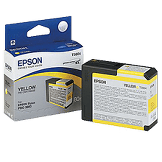 Cartouche d'Encre / Jet d'Encre Jaune EPSON T580400 Neuve Originale pour EPSON Stylus Pro 3880