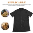 thumbnail image 2 of Mobestech Pet Grooming Apron Waterproof Black for Home and Pet Shop Use, 2 of 5
