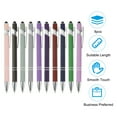 thumbnail image 3 of Ballpoint Pen with Stylus Tip, 12Pcs 2 in 1 Metal Pen Black Ink 1.0mm Medium Point Stylus Pen for Touch Screens Style 3, Red, 3 of 7