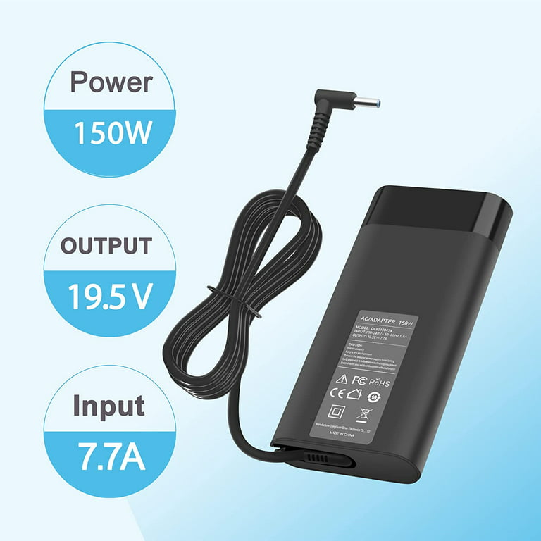 150W AC Adapter Charger For HP ZBook Studio 15 G8 19.5V 7.7A Power Supply  Cord