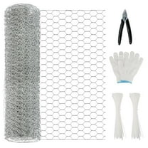 Galvanized Hexagonal Wire Mesh Garden Fence for Poultry, Pets & DIY Projects