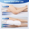 thumbnail image 4 of Almohada de rodilla MINUPWELL para personas que duermen de lado y boca arriba, 4 of 6