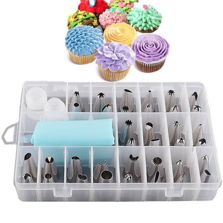 24X DIY Russian Icing Piping Nozzle Wedding Cake Flower Decor Tips Tools