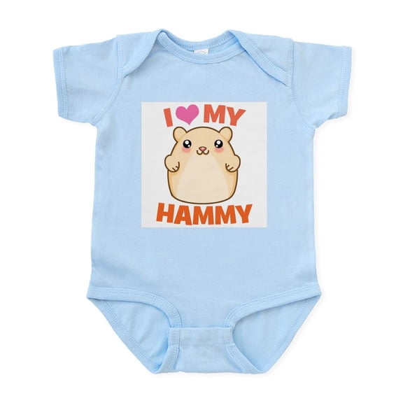 CafePress - I Love My Hammy Infant Bodysuit - Baby Light Bodysuit, Size Newborn - 24 Months
