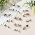 thumbnail image 5 of 40Pcs 2 Styles Barbell Dumbbell Charm Men's Fitness Charm Tibetan Barbell Weight Charm Silver Men's Fitness Charm Alloy Miniature Sport Charm for Jewelry Craft Making Hole: 2/3mm for DIY, 5 of 7