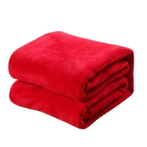 Fleece Blanket Other Mixed Materials, Blanket 1Pc Blanket (Red-One Size)