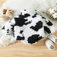 thumbnail image 2 of Combinaison de Jeu Chaude à Manches Longues Bébé Hiver Col Rouleur Imprimé Vache, 2 of 6