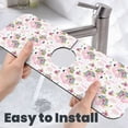 thumbnail image 6 of Kdxio Flamingo And Flowers Pattern Non-Slip Diatom Mud Faucet Drain Pad,Self Absorbent Mat for Kitchen Sink for Variety Kitchen & Bathroom Countertops, 6 of 7