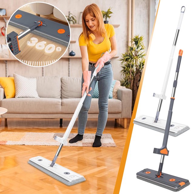 XWSHYW Escobas para Pisos Frego Manual 45 Cm, Frego Horizontal Sucinto, Casero, Frego Lavado
