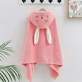 thumbnail image 4 of Coral Velvet Baby Wearable Cartoon Hooded Bath Towel Pk2 70*140 Polyester Bath Towel Color:PK2 Material:Cotton, 4 of 5