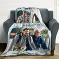 thumbnail image 3 of Custom Memorial Blanket for Loss of Loved One - A Letter from Heanven Sympathy Blanket Loss of Dad Mom Husband Wife Friend in Loving Memory Blanket Personalized Blankets, 3 of 5