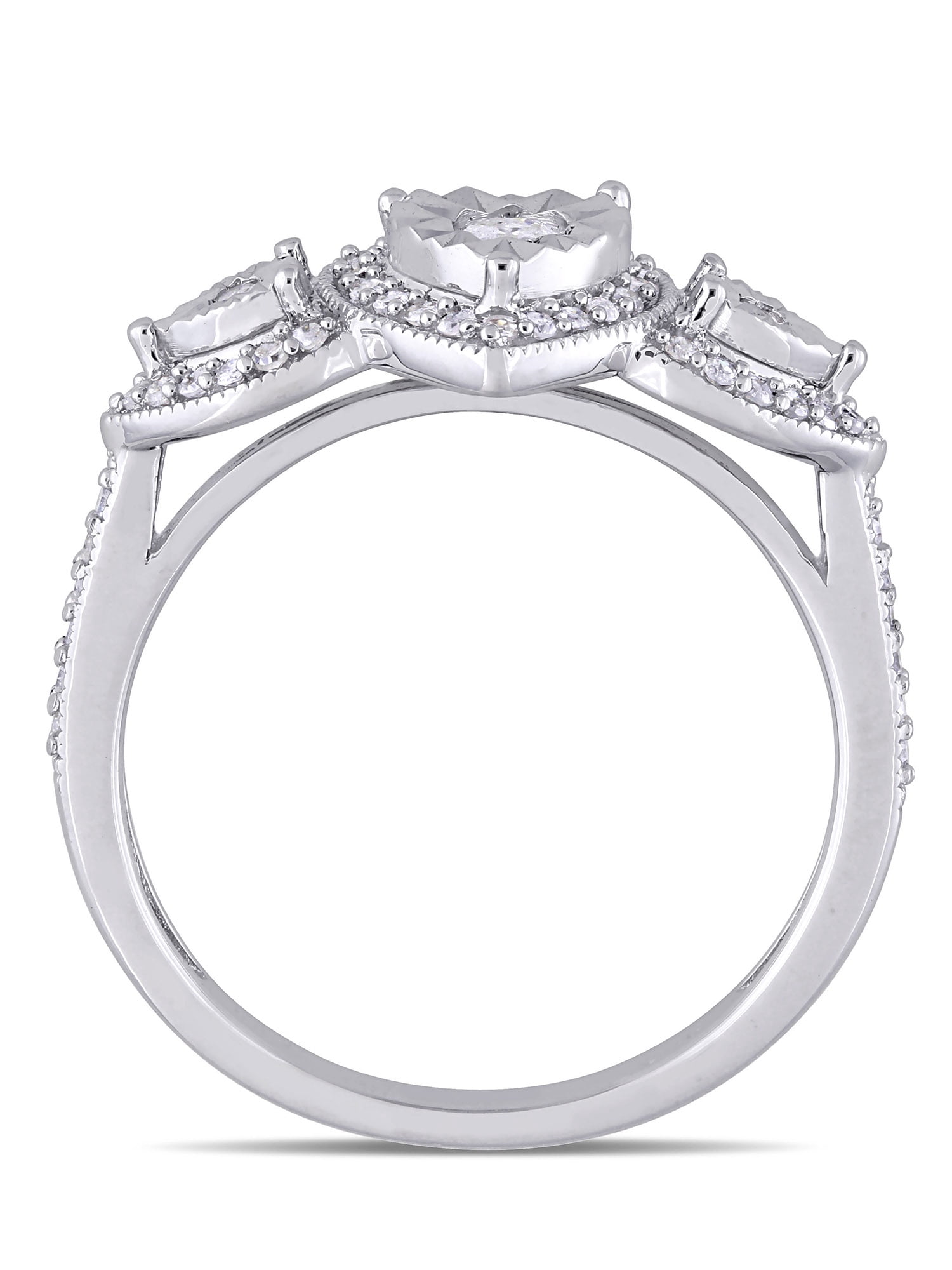 Everly Women's Diamond Sterling Silver Engagement Ring