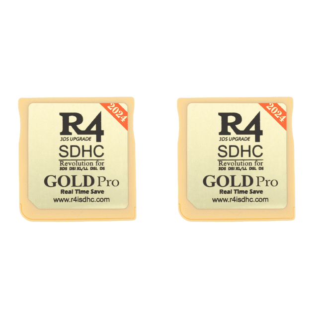2024 nuevo para tarjeta de videojuego R4I SDHC, tarjeta Flash para Nintendo (dorado)