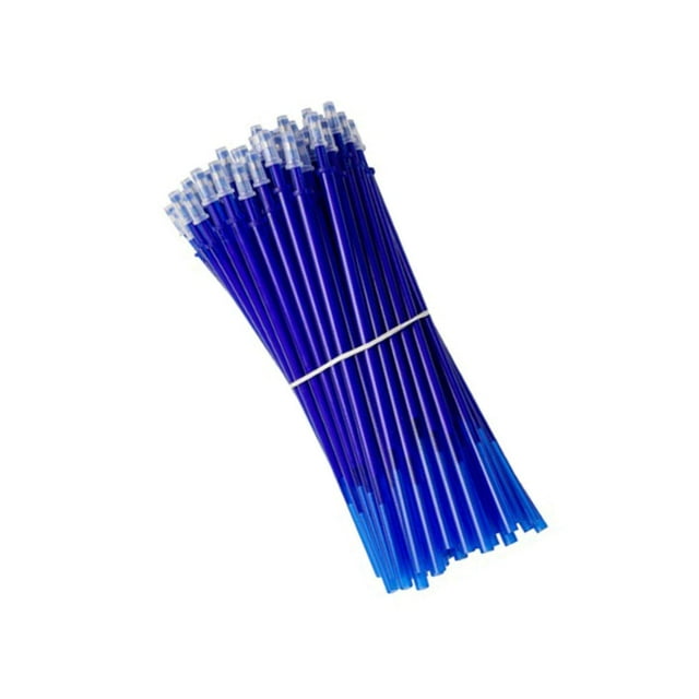 fastboy 50 Pcs Recharges de Stylo Effaçables Remplacement de Marqueurs Fournitures de Papeterie Bleu