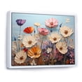 thumbnail image 2 of Designart "modern Seasonal Flowers Watercolor II" Floral Floater Framed Canvas Wall Art, 2 of 7
