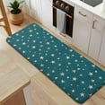 thumbnail image 5 of Teal Christmas Star Pattern Kitchen Rug Mat,Kitchen Runner Rugs Non Skid Washable,Decorative Kitchen Floor Mats for Kitchen,Sink,Laundry,17"x47.2", 5 of 7
