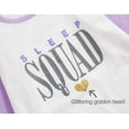 thumbnail image 5 of Beezizac Pajamas for Girls Size 16 Pants & Long Sleeve Jammies Glitter Heart Tween/Teens Fall Cloths Set Purple, 5 of 7