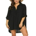 thumbnail image 1 of Hauts de Couverture de Maillot de Bain pour Femmes Chemises de Couverture de Maillot de Bain pour Dames Robe Courte Bikini Tunique de Plage, 1 of 7
