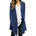 thumbnail image 3 of Casual Cardigans for Women Solid Linen-cotton Long Sleeve Cardigans for Daily Wear, 3 of 7