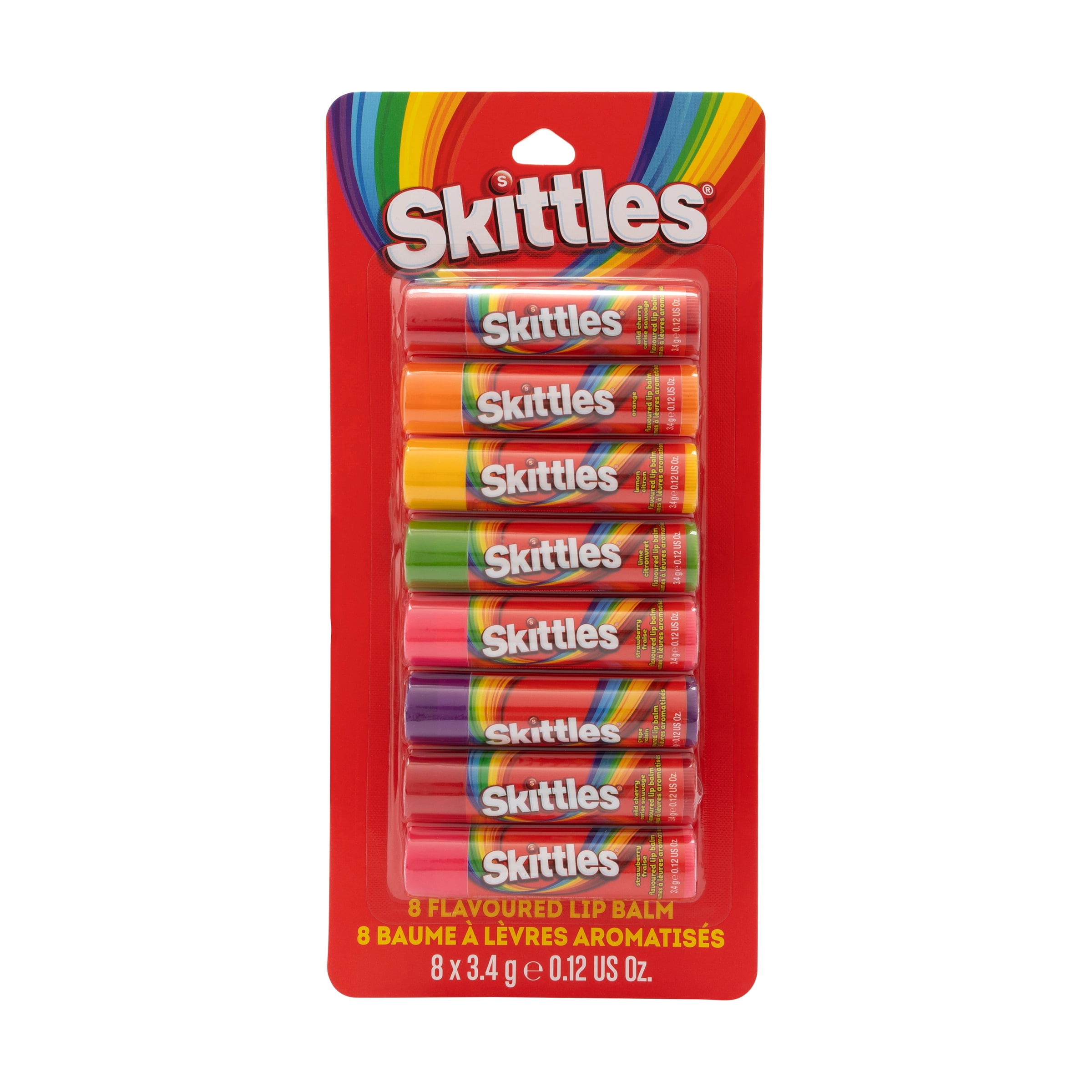 Skittles 8pk Flavored Lip Balm