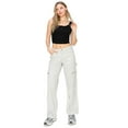 thumbnail image 5 of Cali1850 Women's Comfortable Relaxed Fit Carpenter Pants with Side Pockets, Zipper Pockets, Utility Loop, 5 of 7