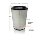 thumbnail image 3 of Filtros de aire de motor y de cabina Torque para camiones Volvo VNL, 3 of 8
