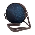 thumbnail image 2 of Lsque Blue Glitter Retro Pattern Shoulder Bag – Microfiber Leather Crossbody with Detachable Strap & Handle Ring, Waterproof & Durable, Elegant Everyday Carry, 2 of 5
