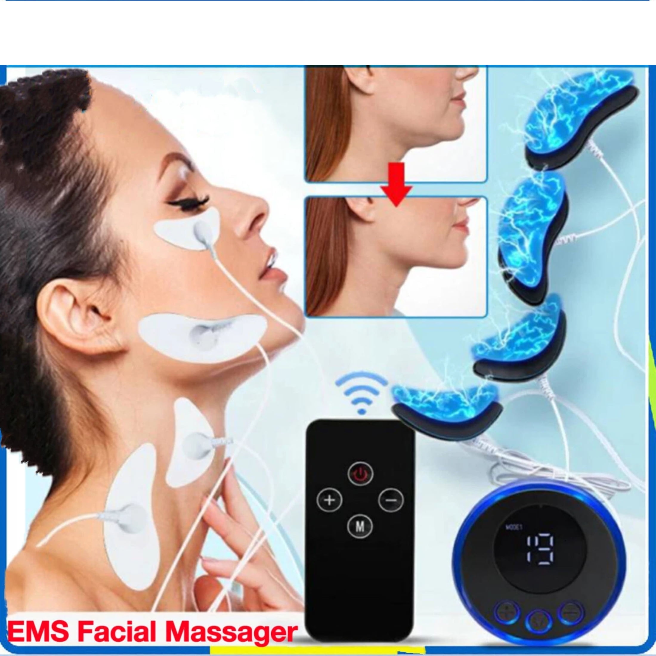 Biolift iFace Facial EMS and Vibration Massager, Anti-Aging, Skin Firming,  Muscle Toning, Wrinkle Reduction, 3 Modes, Silicone Mask, Rechargeable,  Improves Blood Circulation and Reduces Puffiness - Walmart.com
