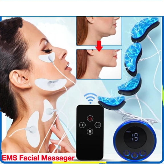 CAMOTUSE EMS Facial Muscle Stimulator for Face Contouring - Body Electrode Massager for Skin Lifting & Toning