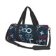 thumbnail image 1 of Balery Navy Blue Geometric Bolsa de Gimnasio para Mujeres y Hombres, Bolsa de Viaje Impermeable, Bolsa de Fin de Semana con Compartimento para Zapatos y Bolsillo Húmedo, 1 of 6