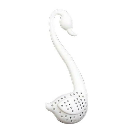 

IOAOAI Daily necessities Creative Silicone Swan Hooking Tea Infuser Strainer Filter Diffuser Drink Tool