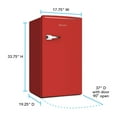 thumbnail image 4 of Avanti Retro Series Compact Refrigerator, Mini-Fridge, 3.0 cu. ft., in Red (RMRS31X5R-IS), 4 of 19