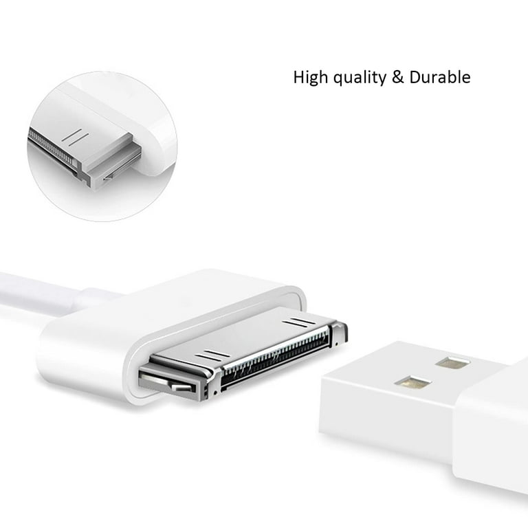 2-Pack 30-Pin Charger Cable Compatible for Old iPhone 4S 3GS