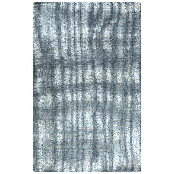 Alora Decor Storm 3' x 5' Tweed Blue/Beige Hand-Tufted Area Rug