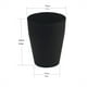 thumbnail image 2 of Bote de basura Feisco, pequeño, redondo, plástico, 5.7 L, negro, paquete de 2, 2 of 7