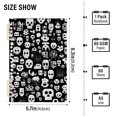 thumbnail image 3 of Haosy Mosaic Cute Skull Notebooks 1-subject Journal 60 Sheets A5 College Ruled Paper Detachable Ring 8.3"x5.7", 3 of 8